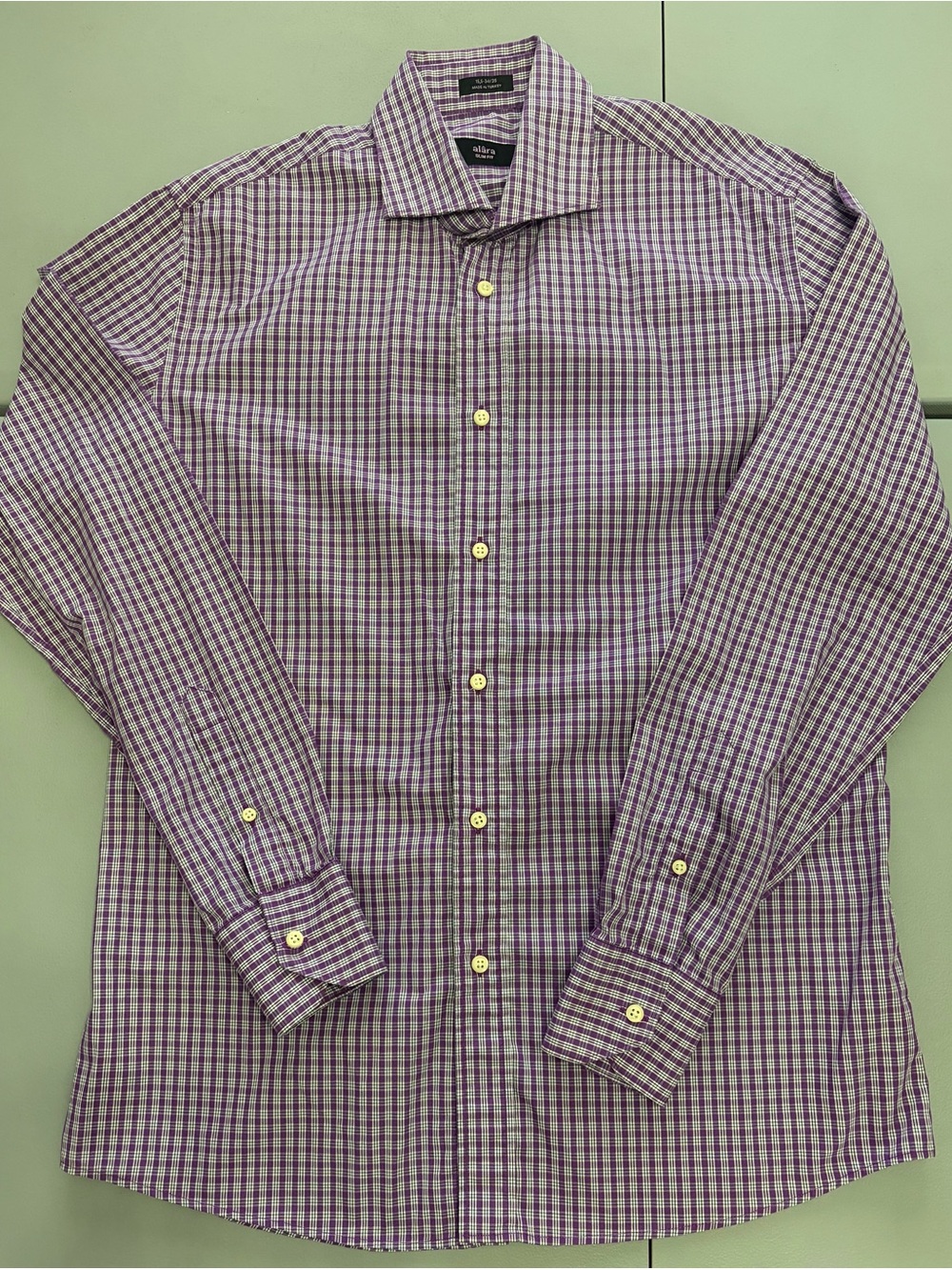 Alara Purple Gingham Dress Shirt
